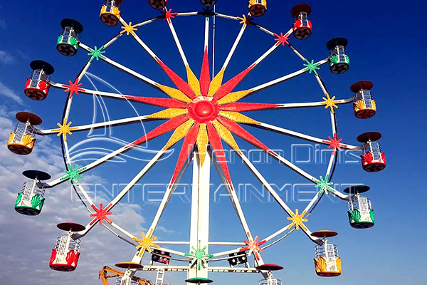 colorful big Ferris wheel