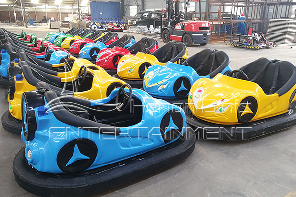 indoor big 2 seats ground grid bumper cars