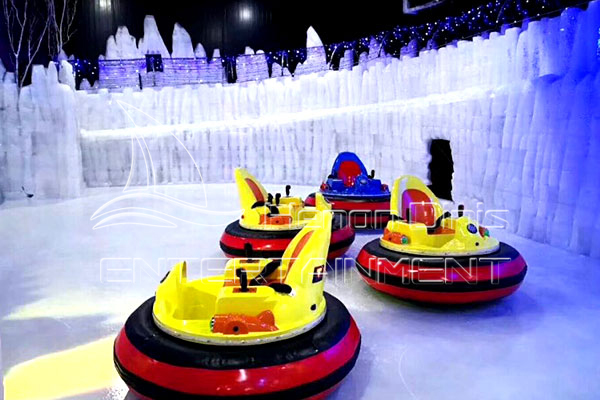 indoor round bumper car on ice