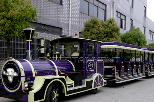 purple tourist train