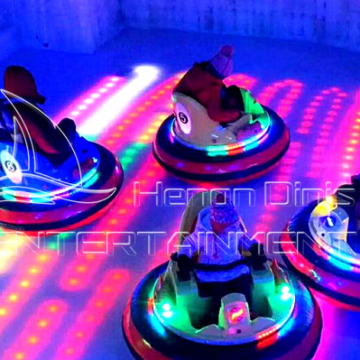 round inflatable bumper cars with LED lights
